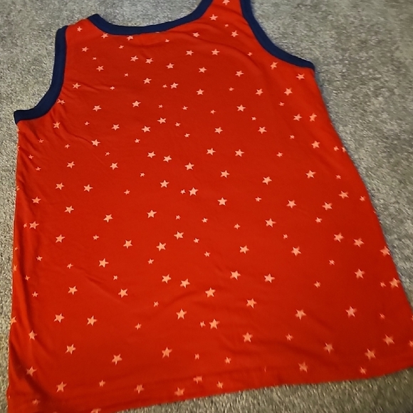 Red and Blue Americana Star Tank Top #K - Picture 4 of 4